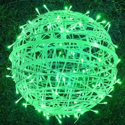 LED Rattan Ball String Lights – Dekorativ utendørs belysning for hager og fester | Luvikno