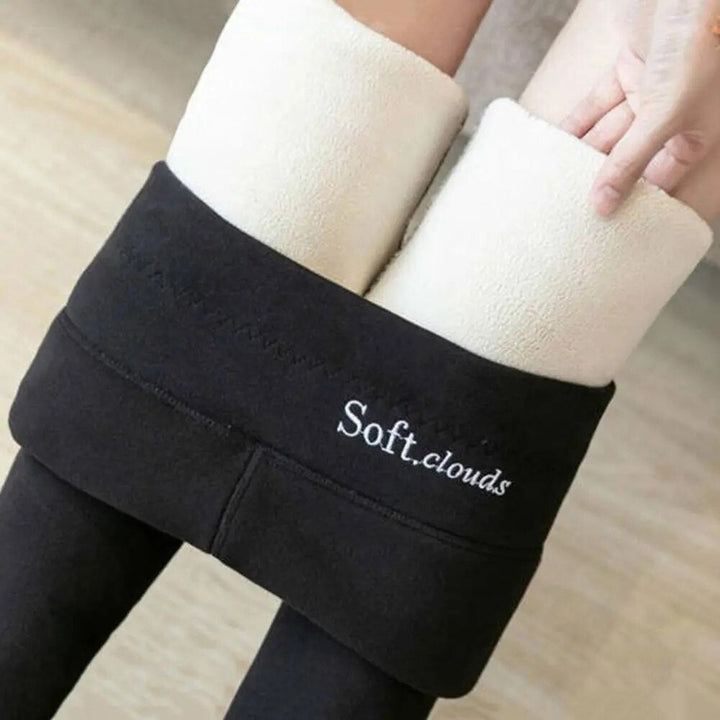 Luvik | Kvinners vinterbukser fleece - Varme leggings med formende effekt