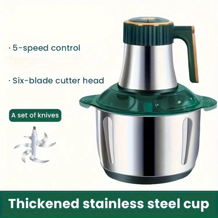 5-quart 6-second electric meat grinder with 5-speed control and stainless steel blades Luvikno