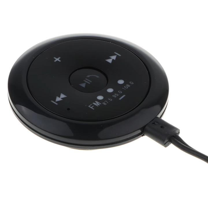 2-i-1 Bluetooth 5.0 Bilspiller med FM-sender, AUX-inngang, 500mAh batteri, 5V inngang, kompatibel med telefoner og nettbrett Luvikno