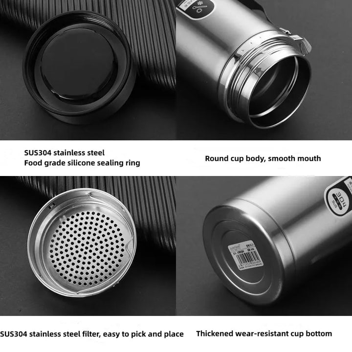 TempraBottle – Smart Termosflaske med LED Temperaturskjerm (800ml–1L) | Luvikno