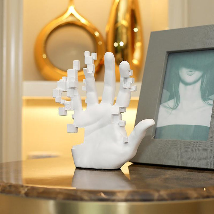Moderne Kunstneriske Berøringer Hånd Statue Dekor | Luvikno