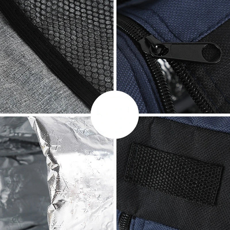 Luvikno | Cooltiva Isolert Flaskeveske 10×10×29 cm | Bærbar Kjølebag laget av Oxford-stoff | For Reiser, Sport og Utendørs