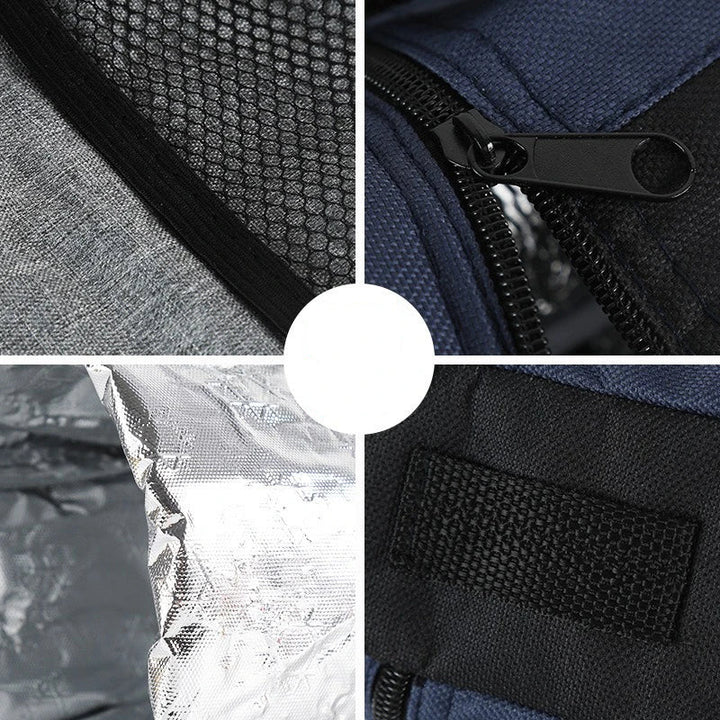 Luvikno | Cooltiva Isolert Flaskeveske 10×10×29 cm | Bærbar Kjølebag laget av Oxford-stoff | For Reiser, Sport og Utendørs