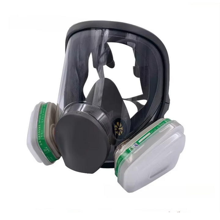 Omfattende helansikts respirator sikkerhetsgassmaske med anti-dugg beskyttelse Luvikno