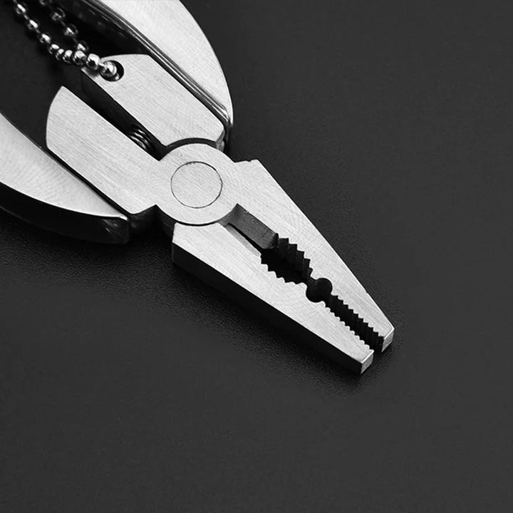 Luvikno | Mini-Multitool TrekMate | Sammenleggbare Tang med Kniv | Nøkkelringformat | Utendørs & Camping