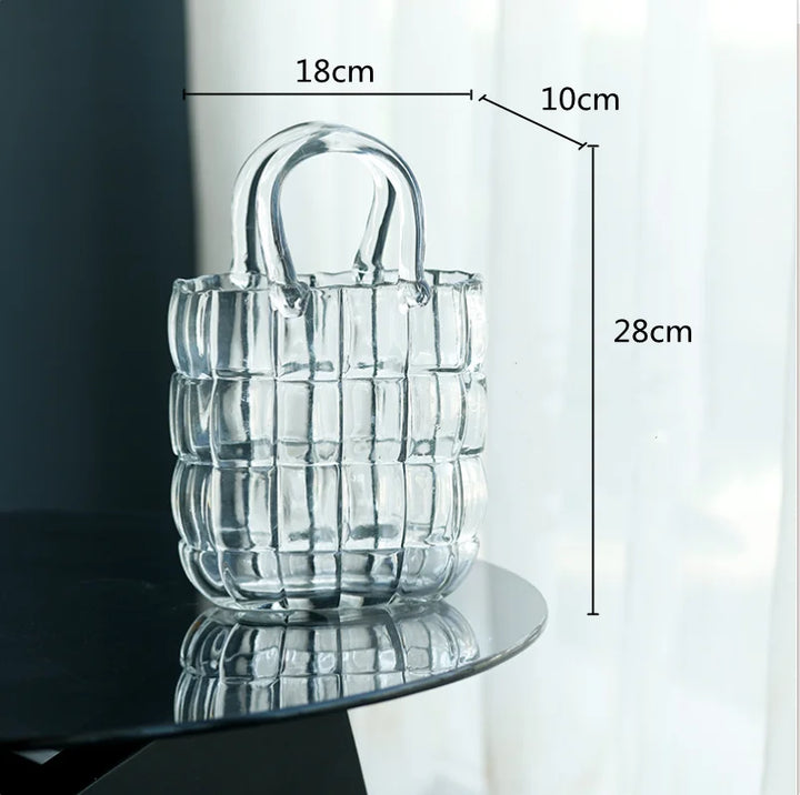 Glass Bag Vase | Luvikno