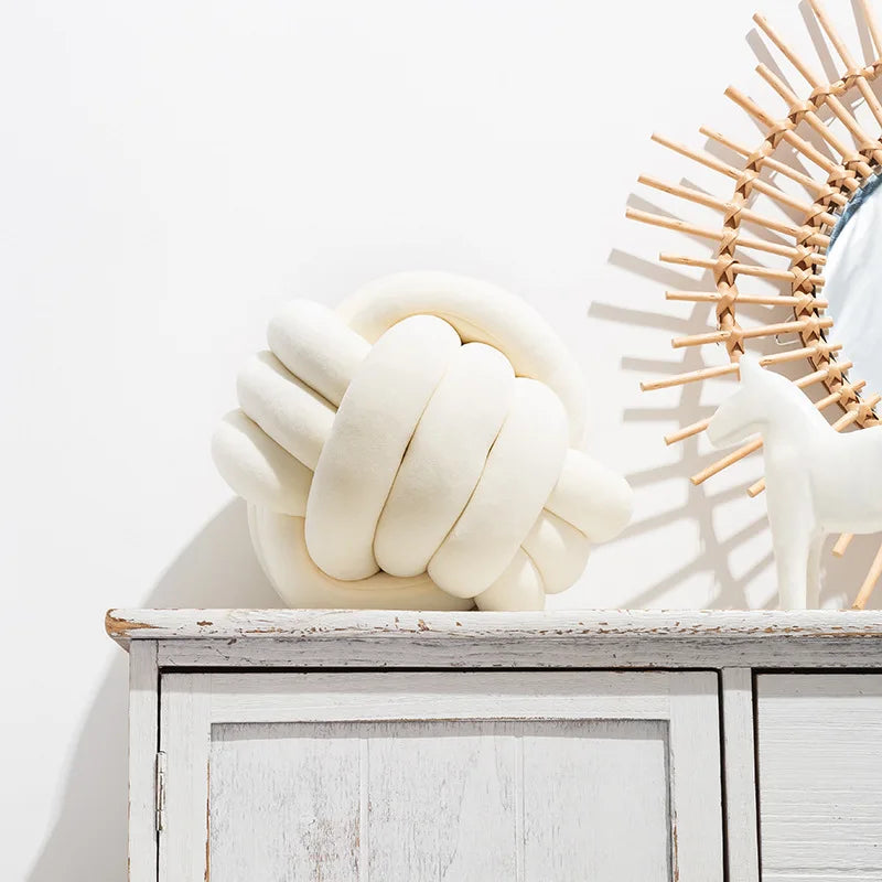 Plush Knot Cushion (Velour) | Luvikno