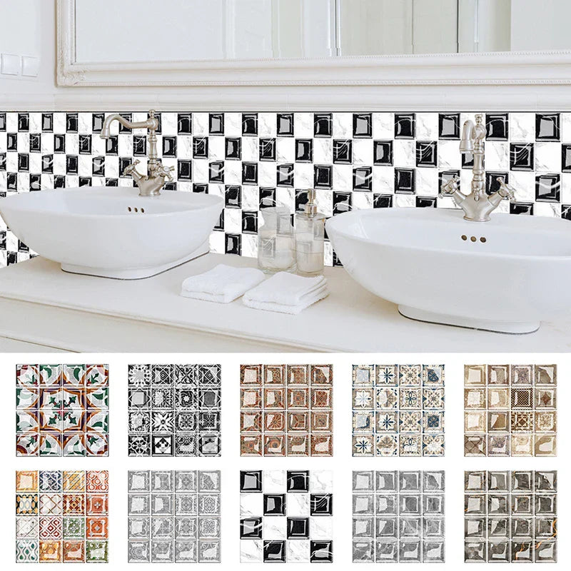 DecoMosaic 3D Mosaikkveggflisetiketter Luvikno