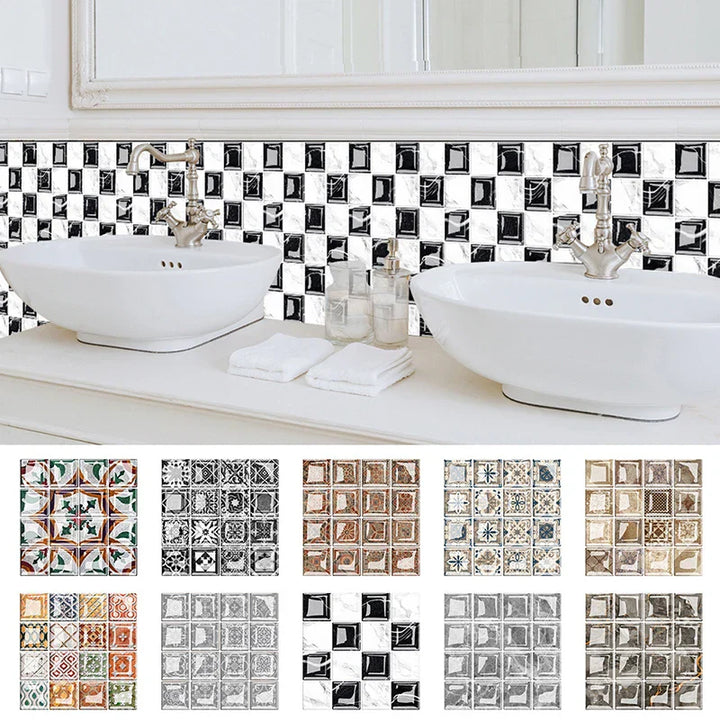 DecoMosaic 3D Mosaikkveggflisetiketter Luvikno