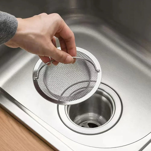 Luvikno | Spül sil | DrainGuard Inox | Rustfritt stålsil for kjøkken og bad | Fanger matrester og hår | Ruster ikke og er holdbar