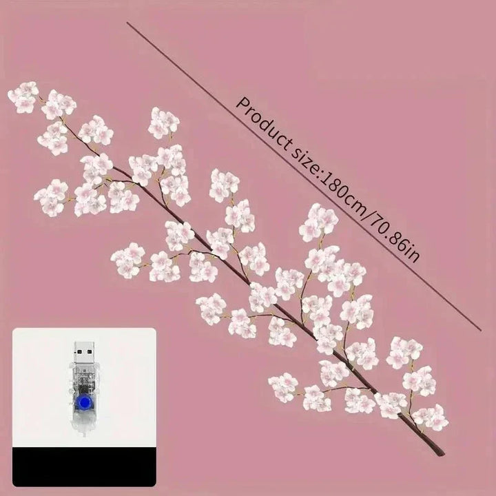 PetalGlow - Fortryllende Sakura LED Lys Garland Luvikno