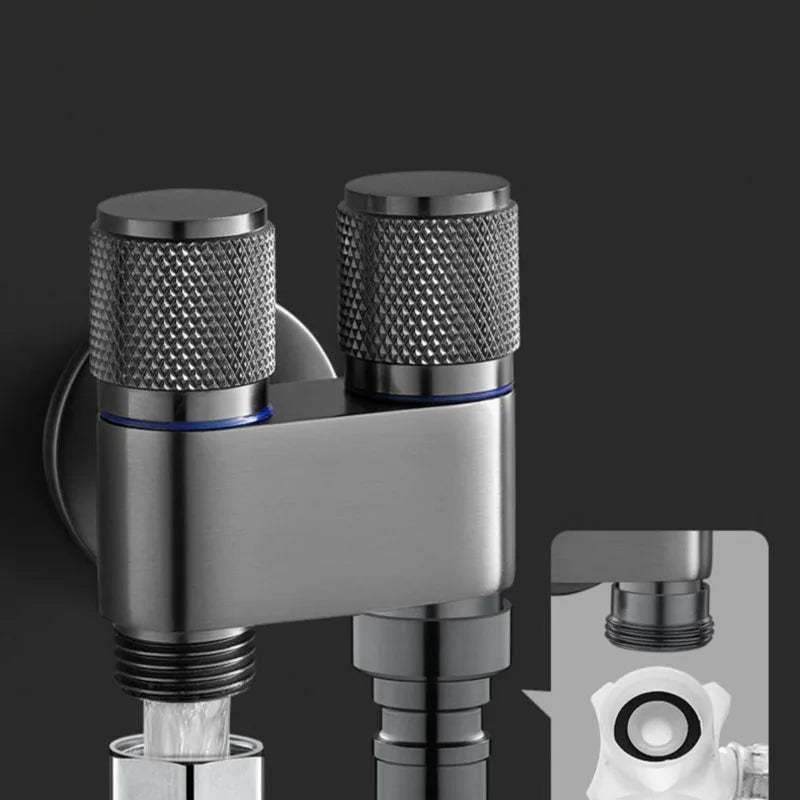 Dual Flow Pro – 2-i-1 Vegghane for toalett og vaskemaskin Luvikno