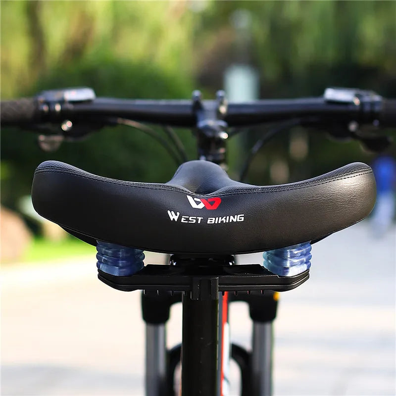 Luvikno | Komfortabel Ergonomisk Sykkelsete med Bredde Puter for Langdistanse Sykling – Kompatibel med MTB, E-Sykler og Mer