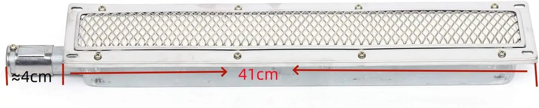 Luvikno | ThermaGrill Gassgrill med Infrarød Keramisk Brenner | Rustfritt Stål | Rektangulær 41 × 8 × 5.8 cm | Røykfri & Energieffektiv | For Gastronomi & Utendørs