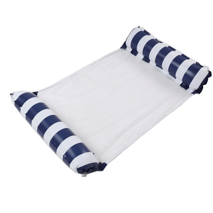 Luvikno | AQUAVIVA Oppblåsbar Vann Hengekøye | 130×70 cm | Foldbar Basseng Lounger med Ryggstøtte | Svømme Seng for Basseng, Strand & Ferie