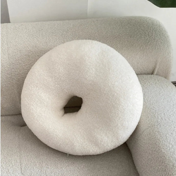 Nordic Bouclé Abstrakt Putefor – Minimalistisk Plysjpute | Luvikno