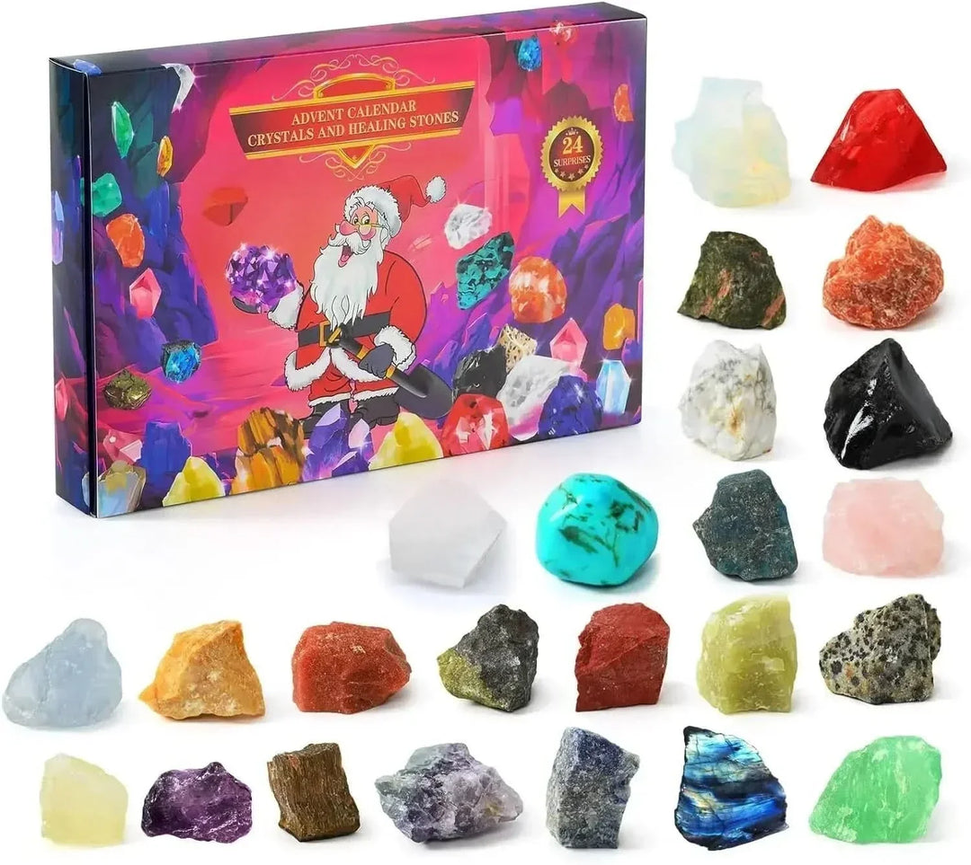 Luvikno | Adventskalender med 24 ekte edelstener for unge utforskere