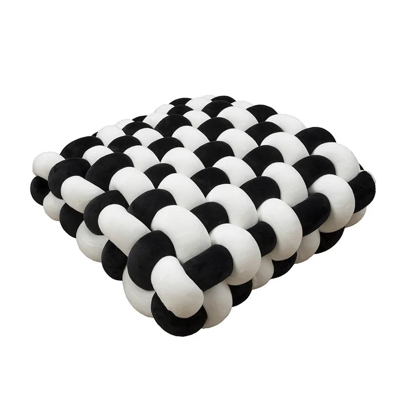 Chunky Woven Knot Cushion | Luvikno