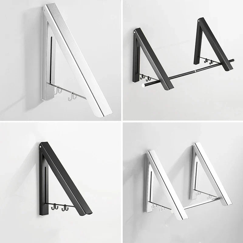 Space Saver Foldbar Veggklær Aluminiumstativ | Luvikno