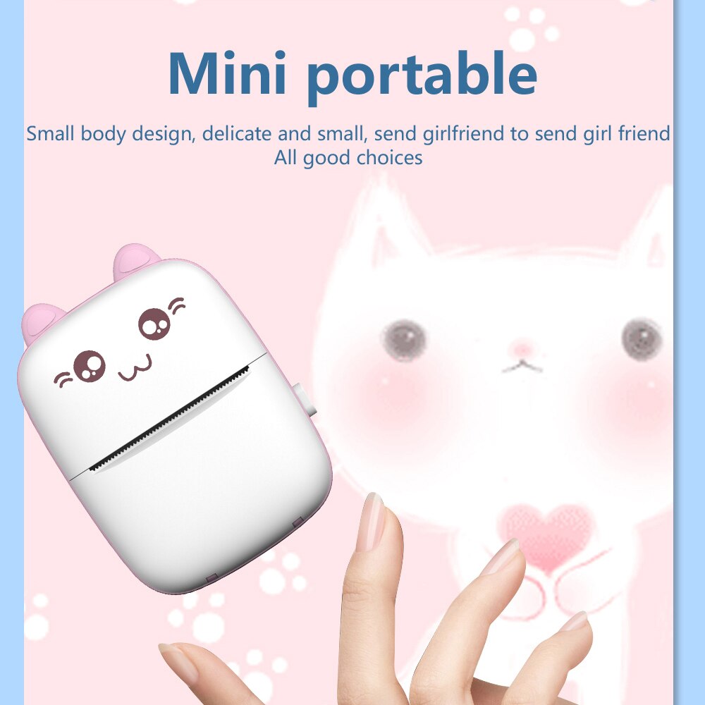 Mini Cat Termisk Luviknouetooth Etikettprinter | Luvikno