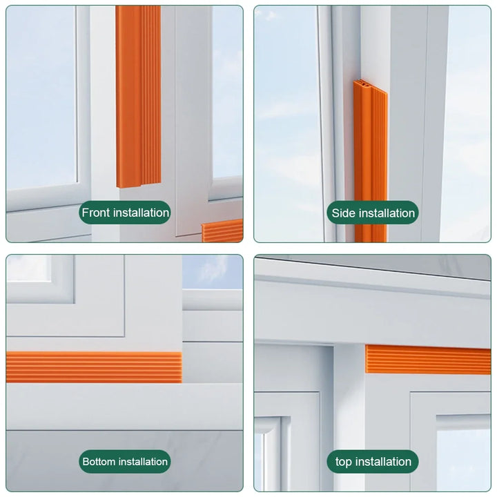 Luvikno | Dørforsegling SilentSeal Pro | PVC trekk stopper uten lim | Lydisolert & energibesparende | Vaskbar & tilpassbar