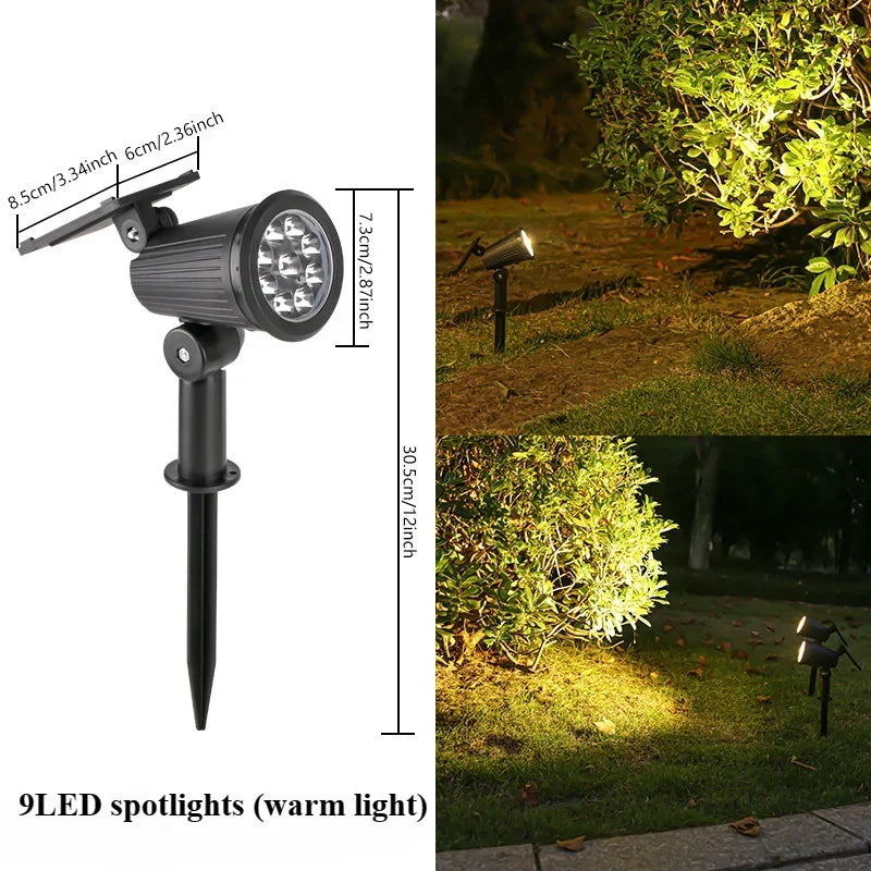 Solar LED Hage Spotlight Utendørs | Luvikno