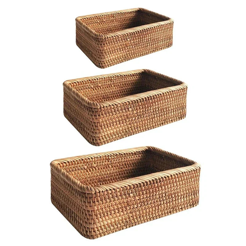 Luvikno | Håndvevd Rattan Pilkurv for Oppbevaring