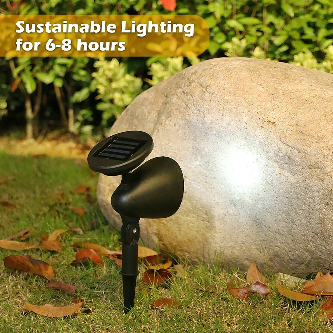 Luvikno | Solar-floodlight LumiFokus | LED hage flomlys | IP65 vanntett | For trær, stier og landskapsbelysning
