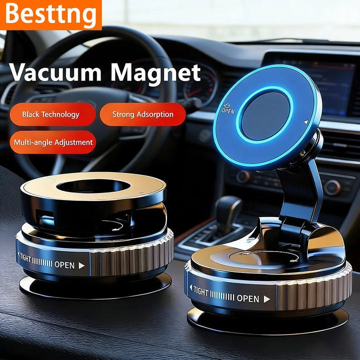 Magnetisk Telefonholder | Med Vakuum Sugekop | 360° Justerbar | Luvikno