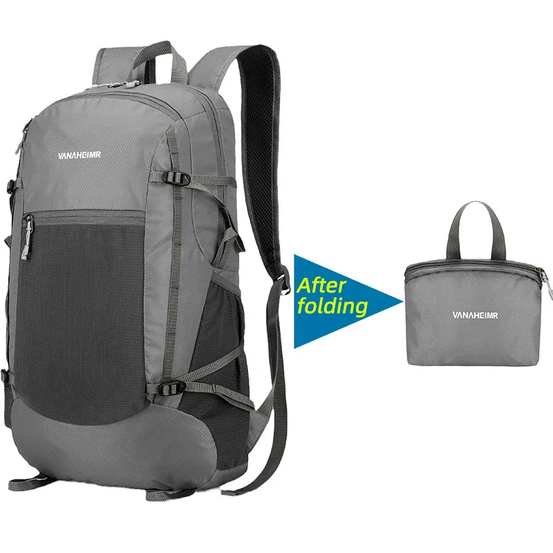 Luvikno | Sammenleggbart Ryggsekk "Alpivio" | Ultralett & Kompakt | 18L Volum | 42x28x15 cm