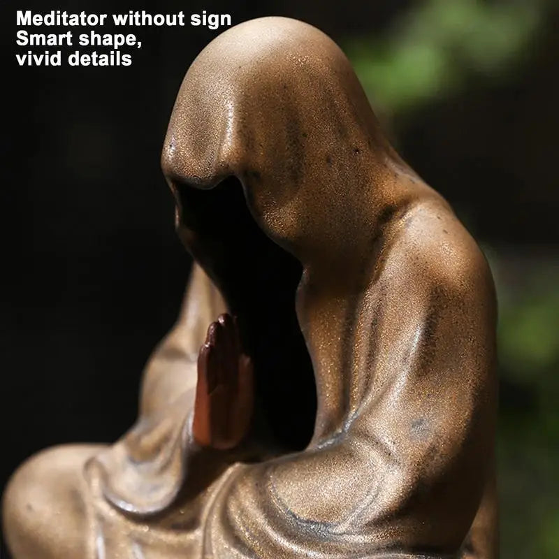 Meditativ Munk Røkelseholder