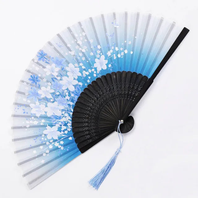 Tradisjonell japansk stil blomsterhåndvifte | Luvikno