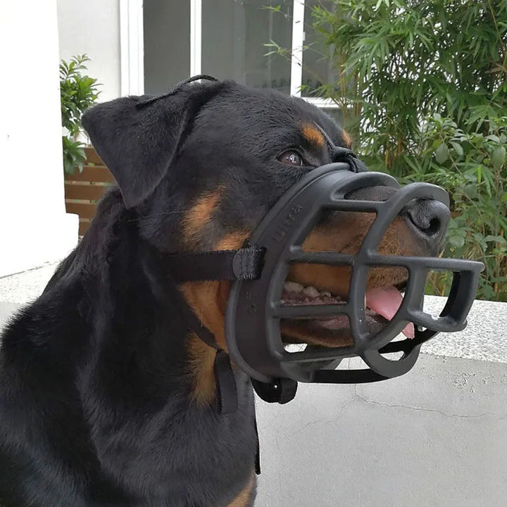 – Justerbar silikon hunde-muzzle Luvikno