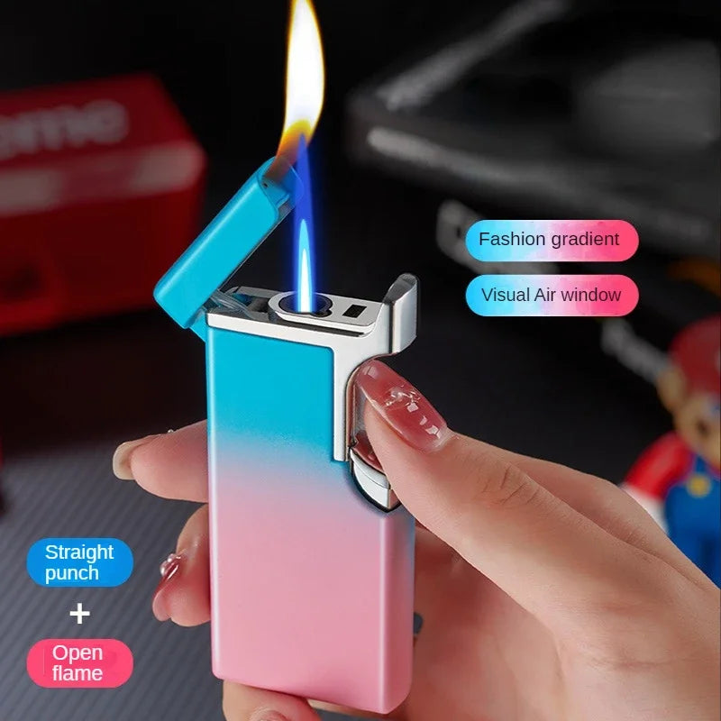Metal Double Fire Jet Butane Lighter | Luvikno