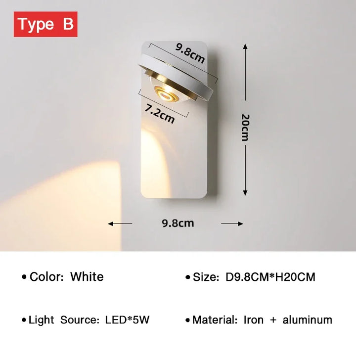 BrightTurn – Justerbar LED Vegglampe for Ethvert Rom Luvikno