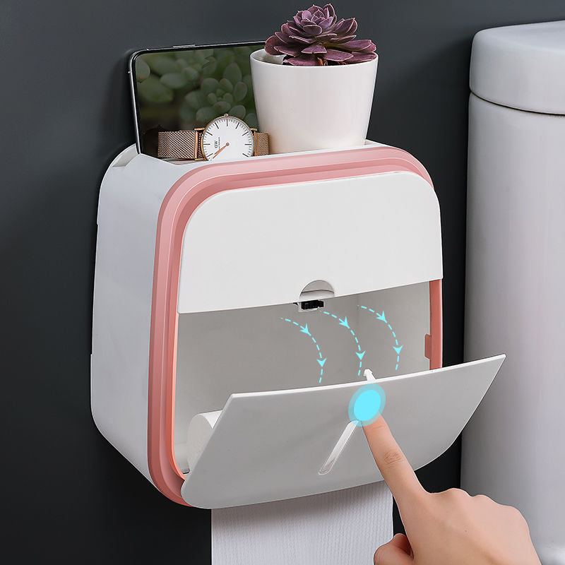 Vegghengt baderomsorganisator Tissue Box Holder | Luvikno