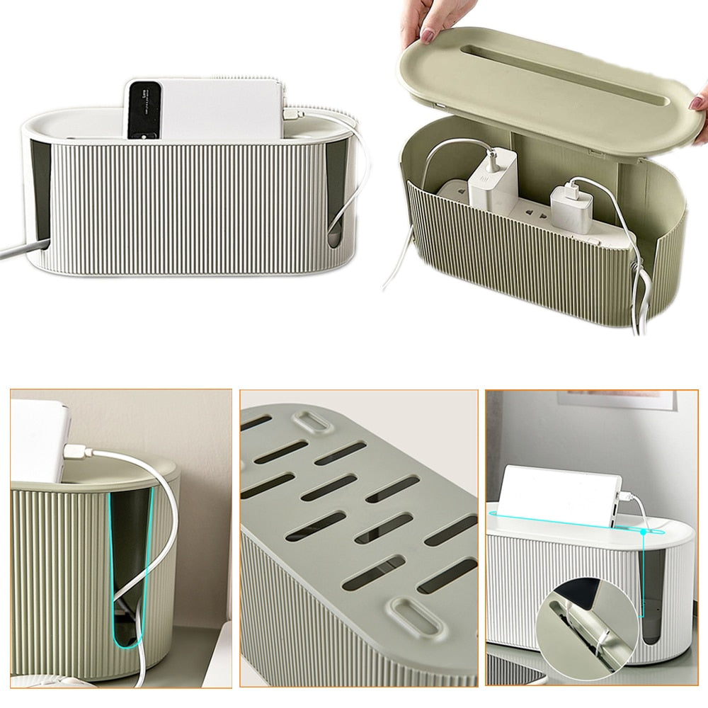 StorageMaster Box - Stilig Organizer for Kabler og Adaptere Luvikno