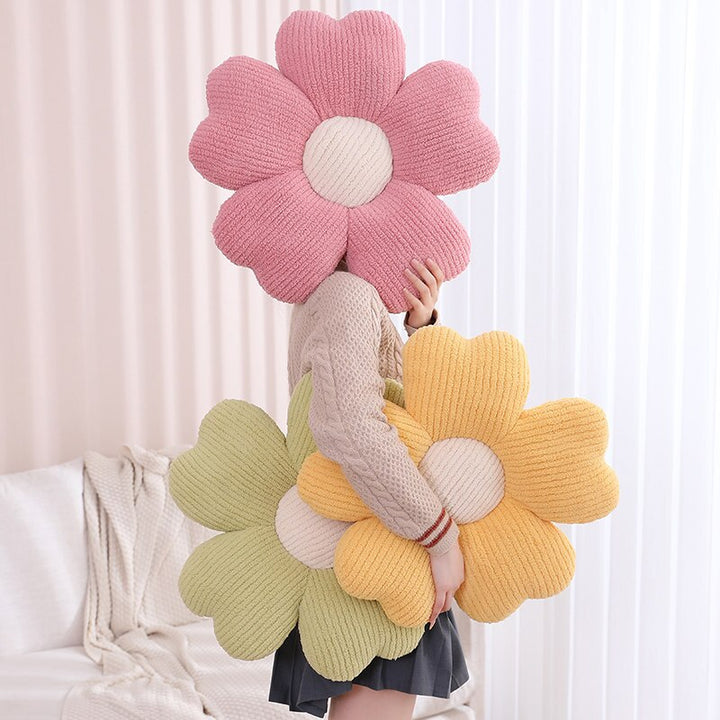 Fluffy Clover Flower Cushion | Luvikno