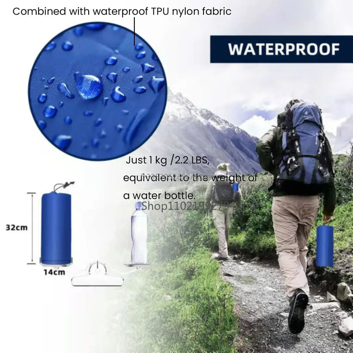 Luvikno | TrekBreeze Camping Liggeunderlag Selvinflaterende | 12 cm Tykk | Med Fotpumpe & Kan Koble Sammen | Ultralett & Vanntett