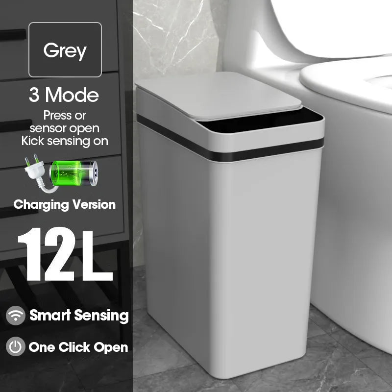 Vanntett Smart Wave Sensor Automatisk Søppelbøtte | Luvikno