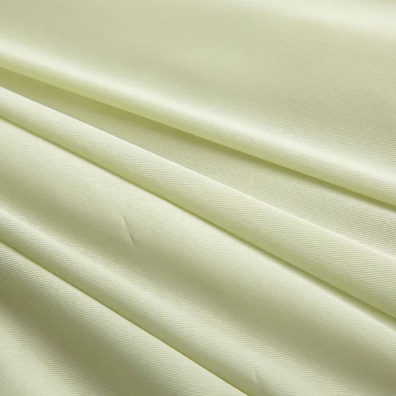 Air Condition Sommer Komforter — Ren Farge Is Silke Kjøleteppe, Lett & Glatt Twin/King Størrelse Quilt | Luvikno