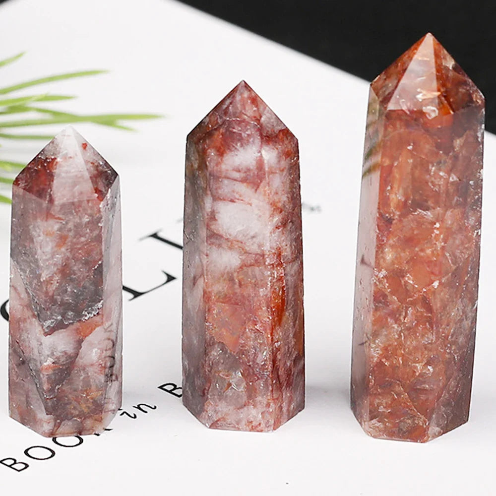 Luvikno | Krystall Obelisk Elaria | Naturlig Stein Healende Stein | For Meditasjon & Reiki | 4–8 cm
