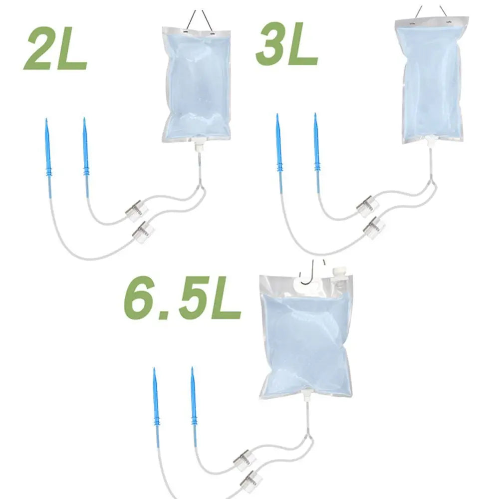 Luvikno | Floriva Plante Vanning Bag | Opptil 30 Dager Automatisk Dryppvanning | Med Ventil & 1 m Slange | 2–6.5 L