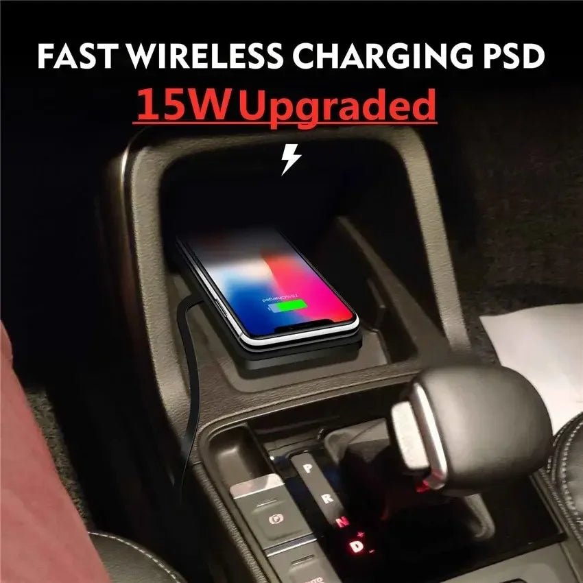Luvikno | Voltigo Trådløs Lader Pad | 15W Hurtiglader | Rutsjklar & Ultra-Tynn | Kompatibel med iPhone & Samsung