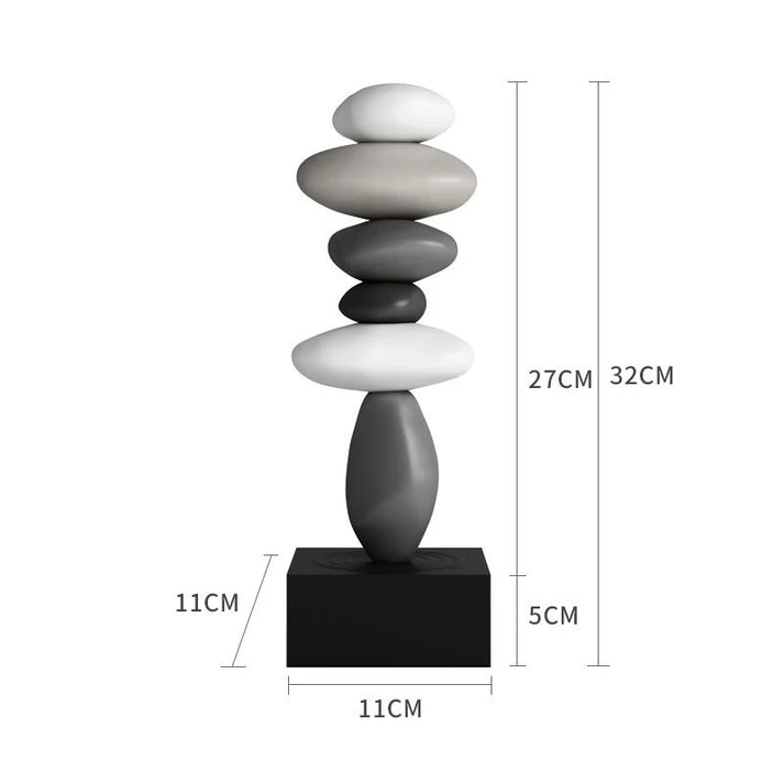 StoneBalance - Moderne stabil steinskulptur Luvikno