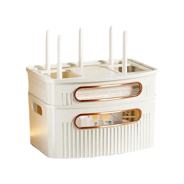 Støvtett Dekorativ Router Oppbevaringsboks Organizer | Luvikno