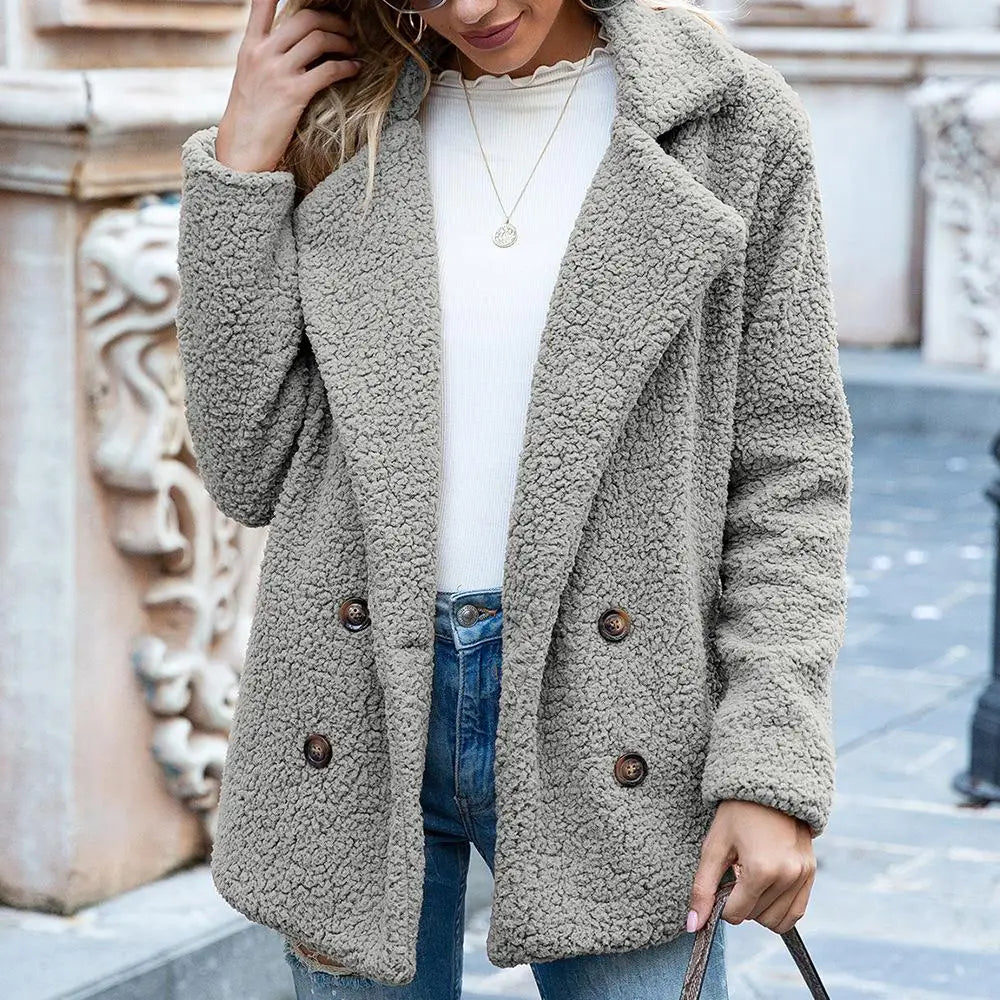 Luvik | Teddy Kort jakke - Brun - Myk og Fashionabel
