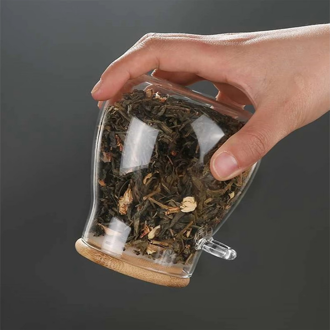 Premium Glass Airtight Canister with Sealed Lid for Kitchen Storage Luvikno