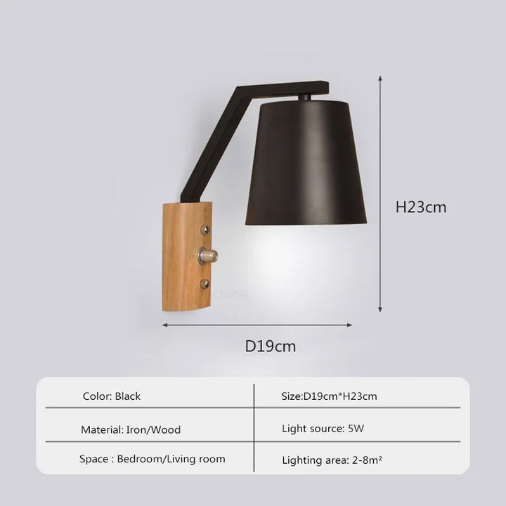 WoodGlow Light – LED Vegglampe for Soverom Luvikno